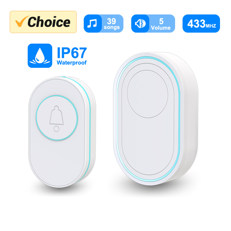 Home Security Bell - Campainha sem fio IP67 à prova