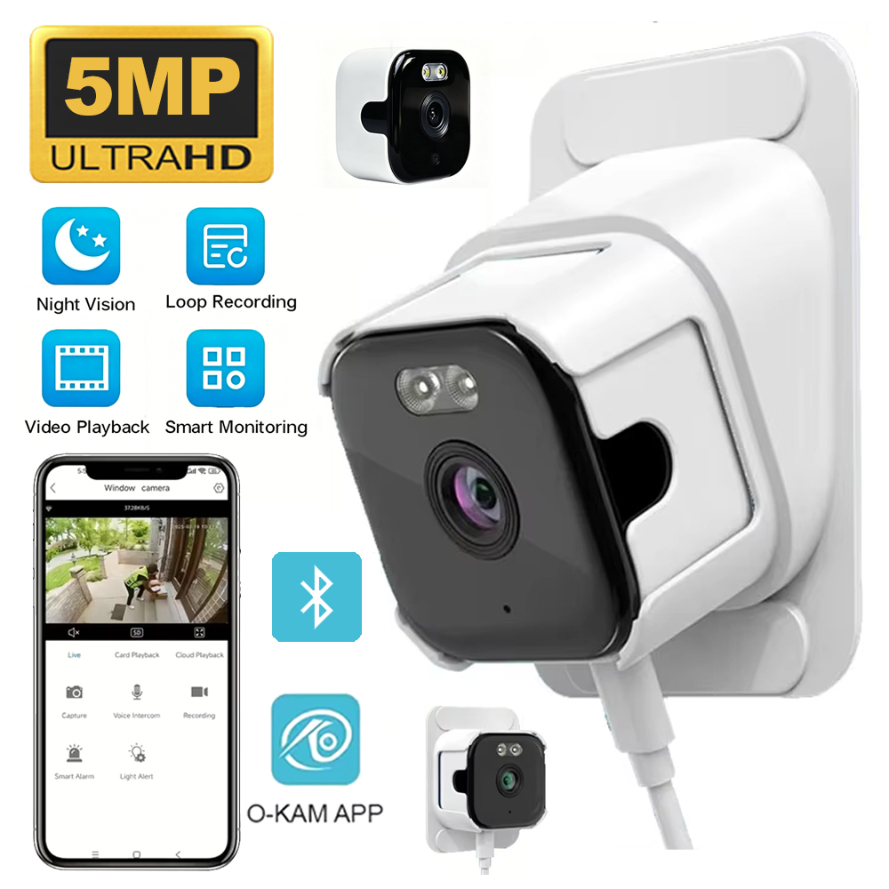 Home Security Google Camera - Câmera de Segurança para Janela 5MP,