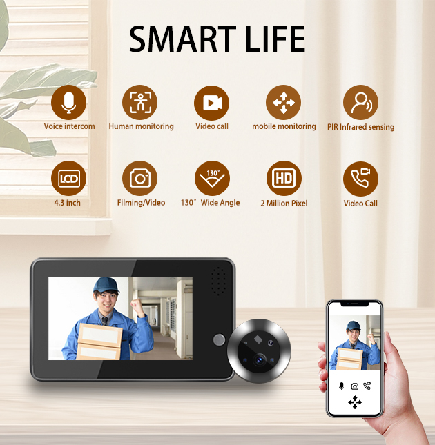 Home Security Doorbell Camera - Campainha Inteligente WiFi Tuya Smartlife de