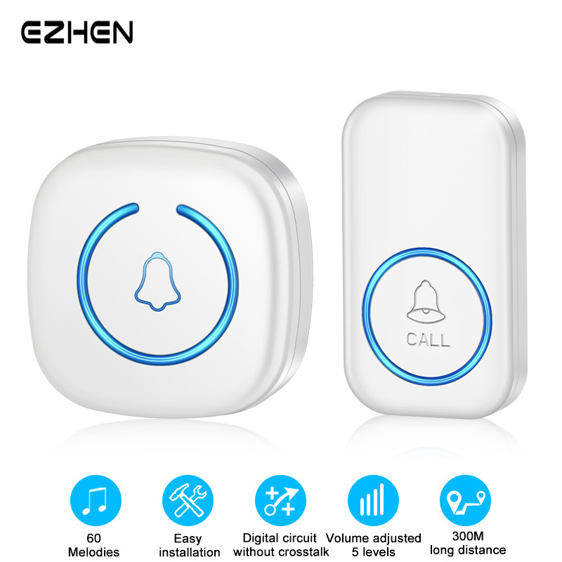 Home Security Bell - Ezhen campainha inteligente sem fio, campainha