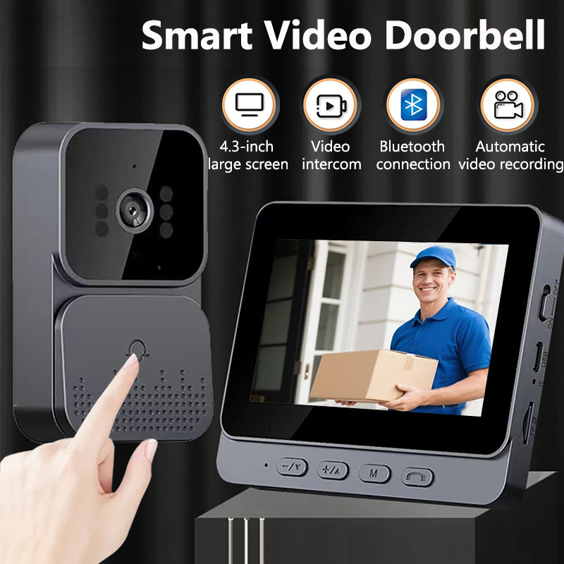 Home Security Doorbell Camera - Campainha de vídeo porteiro sem fio,