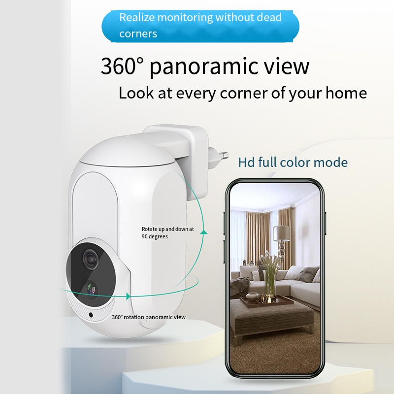 Home Security Google Camera - Plugue de parede Tuya na câmera
