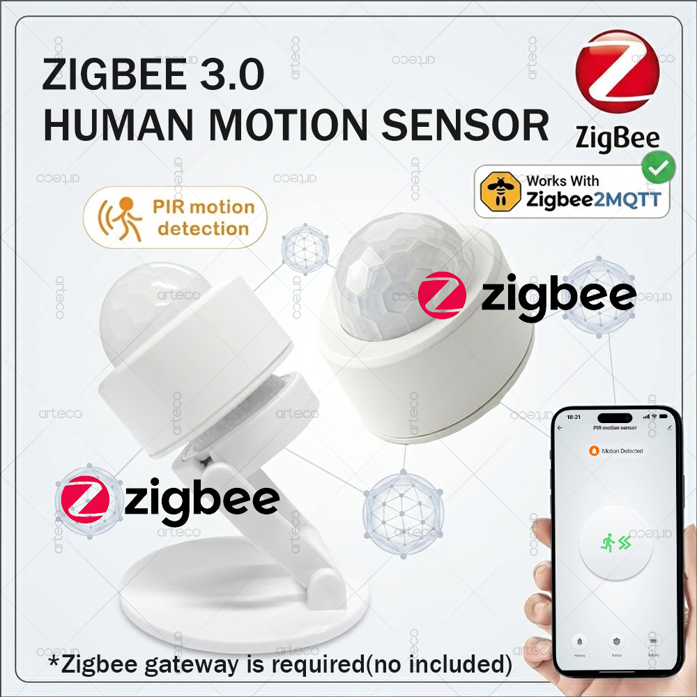Home Security Home Assistant - Sensor de Movimento PIR Mini Zigbee
