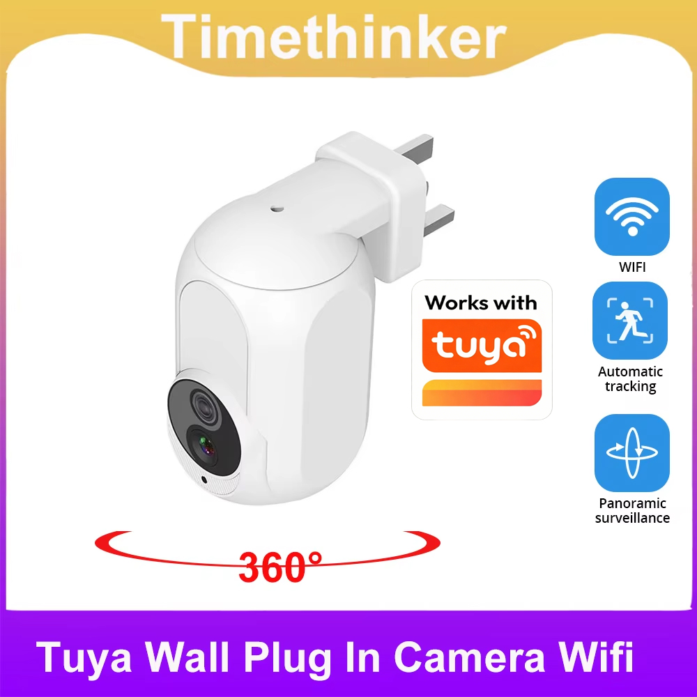 Home Security Google Camera - Plugue de parede Tuya na câmera