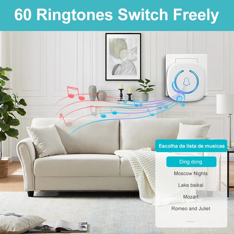 Campainha Sem Fio Inteligente  - Home Security Bell avaliação e preço