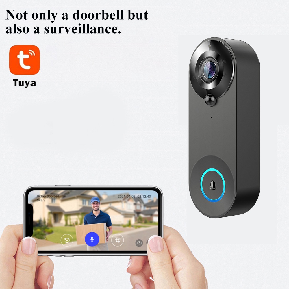 Tuya 1080p sem fio wi fi campa - Home Security Doorbell Camera avaliação e preço