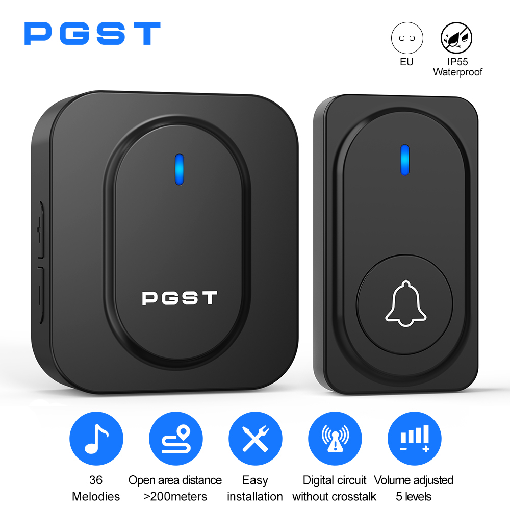 Campainha Sem Fio PGST com 36  - Home Security Bell avaliação e preço