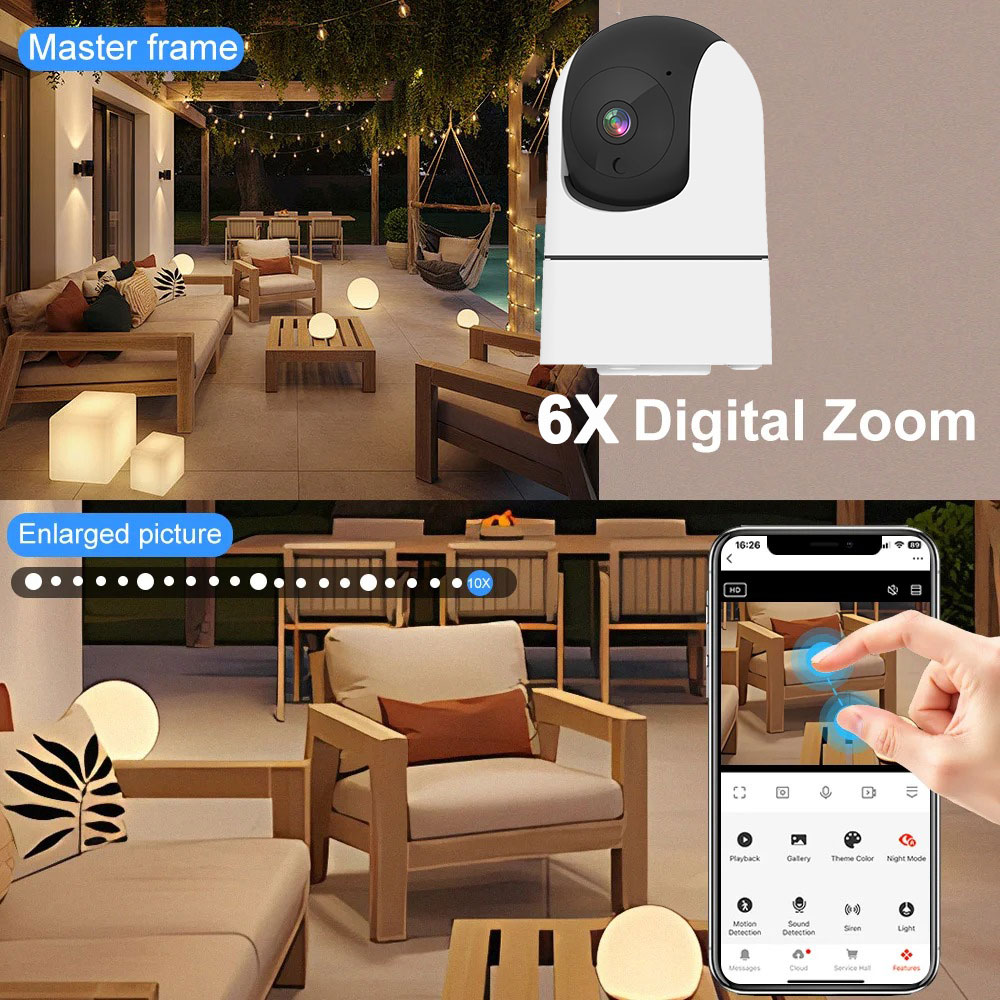 Câmera WiFi 6MP Tuya Smart Hom - Home Security Google Camera avaliação e preço