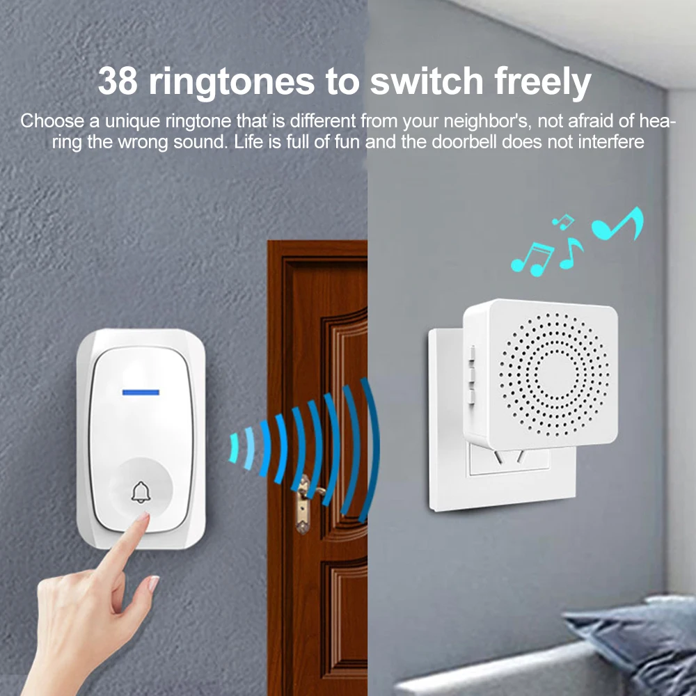 Campainha sem fio usb intelige - Home Security Bell avaliação e preço