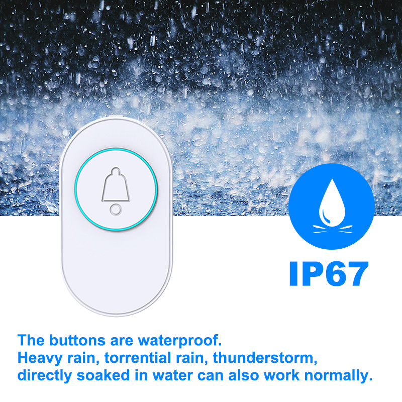 Campainha sem fio IP67 à prova - Home Security Bell avaliação e preço