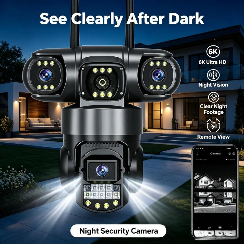 Câmera de Vigilância 4G Wifi c - Home Yard Security Cameras avaliação e preço