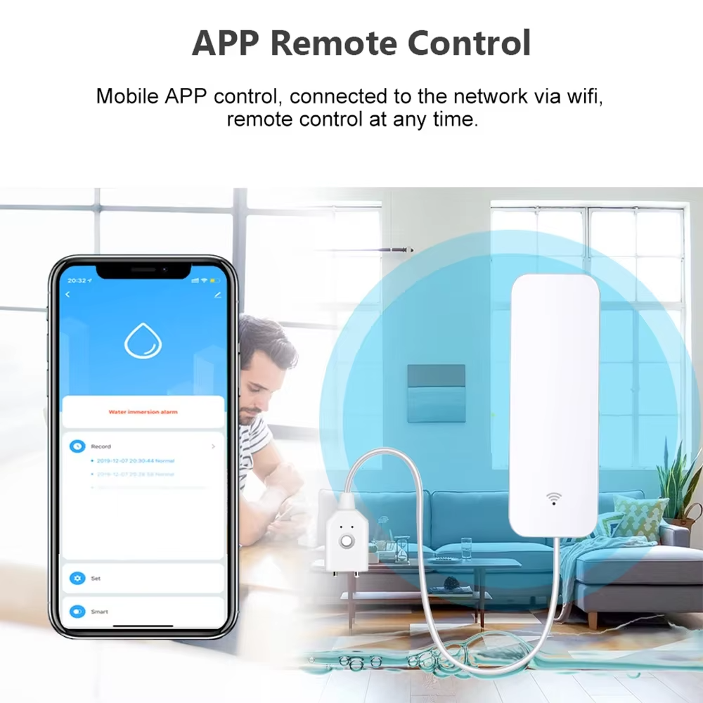 Sensor de Vazamento de Água Zi - Home Security Devices avaliação e preço