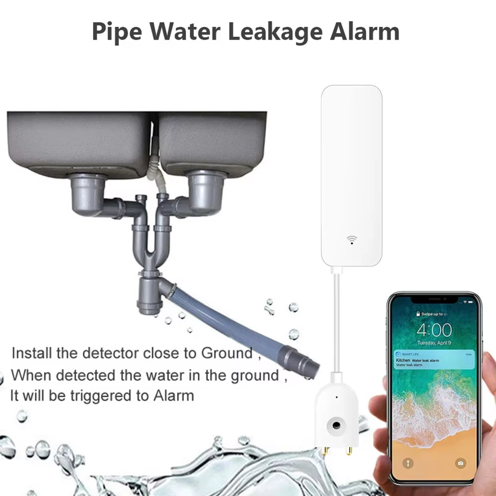 Sensor de Vazamento de Água Zi - Home Security Devices avaliação e preço