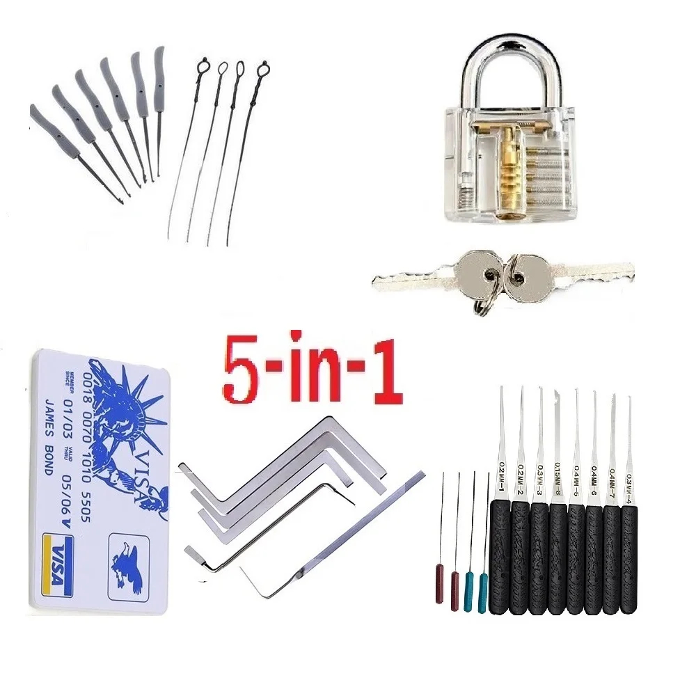 5 em 1 conjunto de ferramentas - Lock Picking Set avaliação e preço