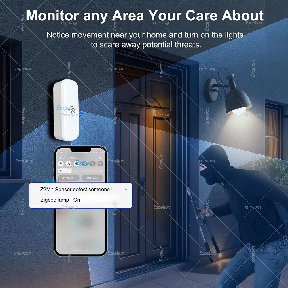 Inteligente zigbee sensor de m - Home Security Home Assistant avaliação e preço