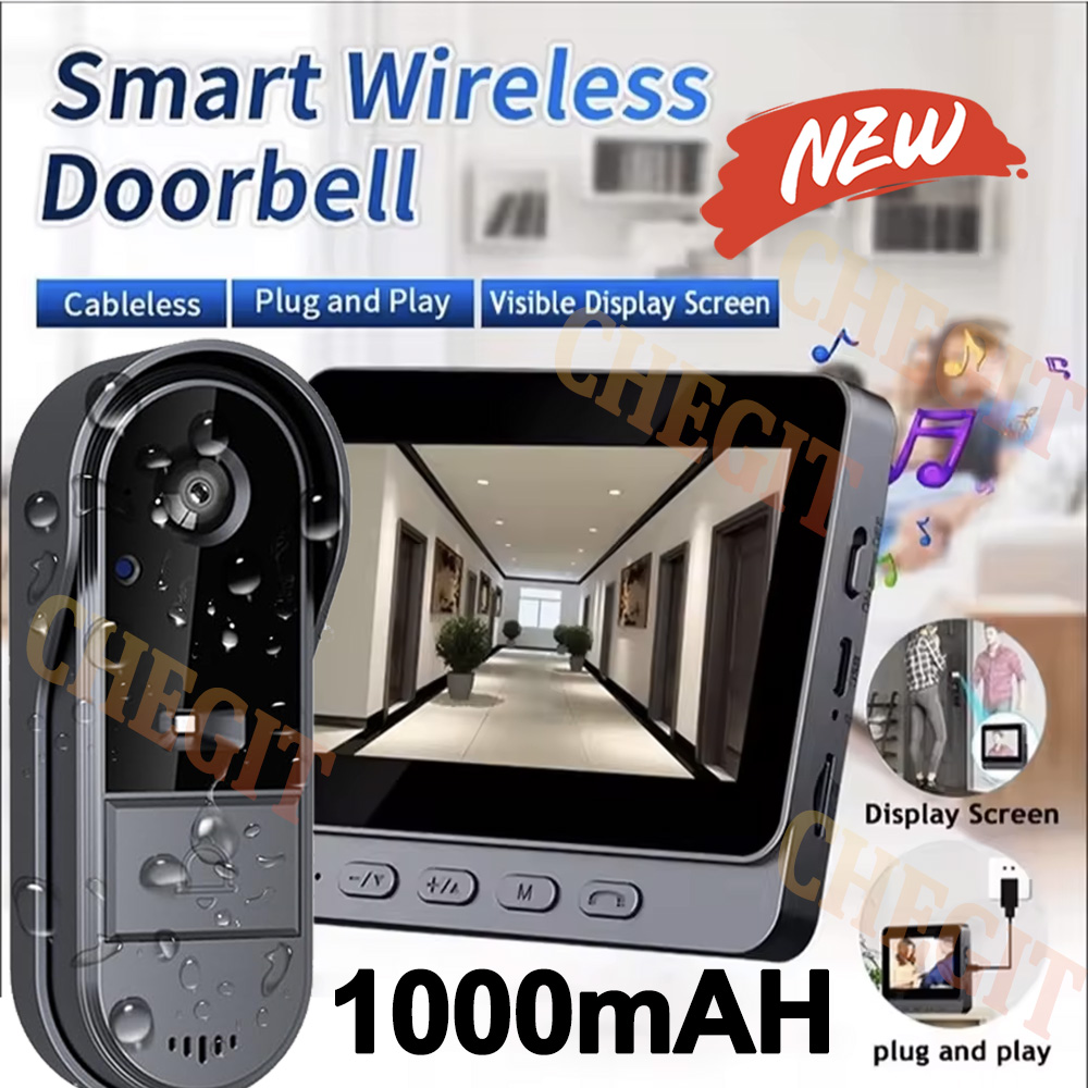 Campainha sem fio wi-fi, câmer - Home Security Doorbell Camera avaliação e preço