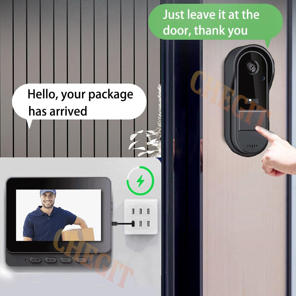 Campainha sem fio wi-fi, câmer - Home Security Doorbell Camera avaliação e preço