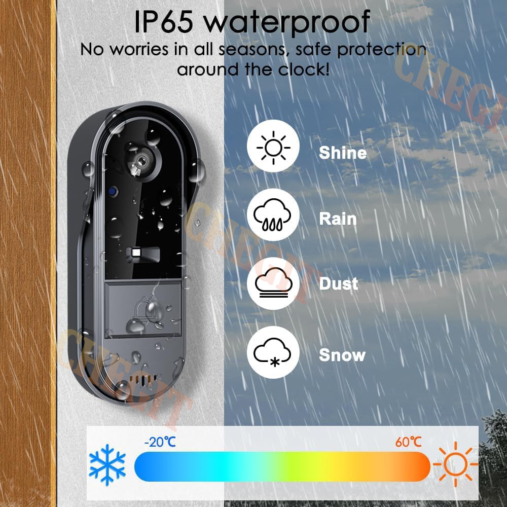 Campainha sem fio wi-fi, câmer - Home Security Doorbell Camera avaliação e preço