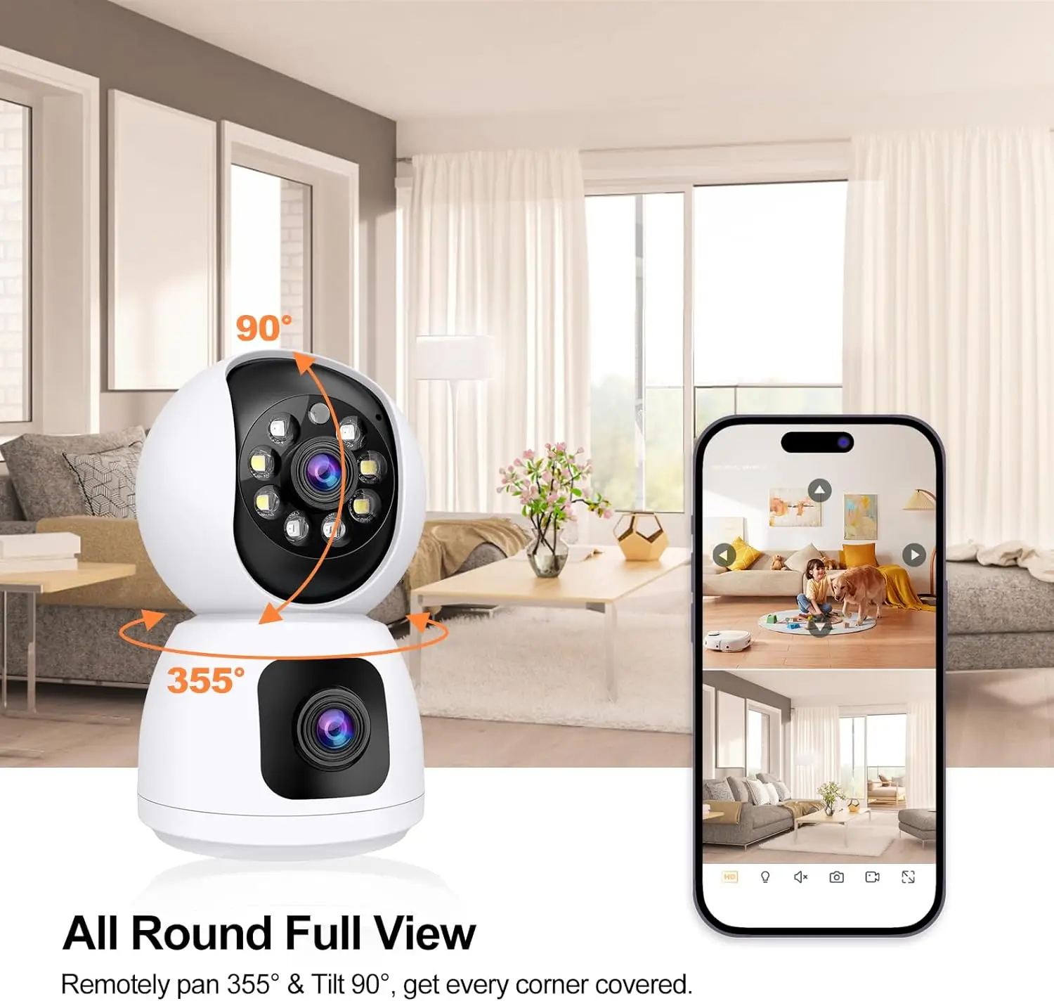 Tuya 4k 8mp hd wifi câmera int - Home Security Google Camera avaliação e preço