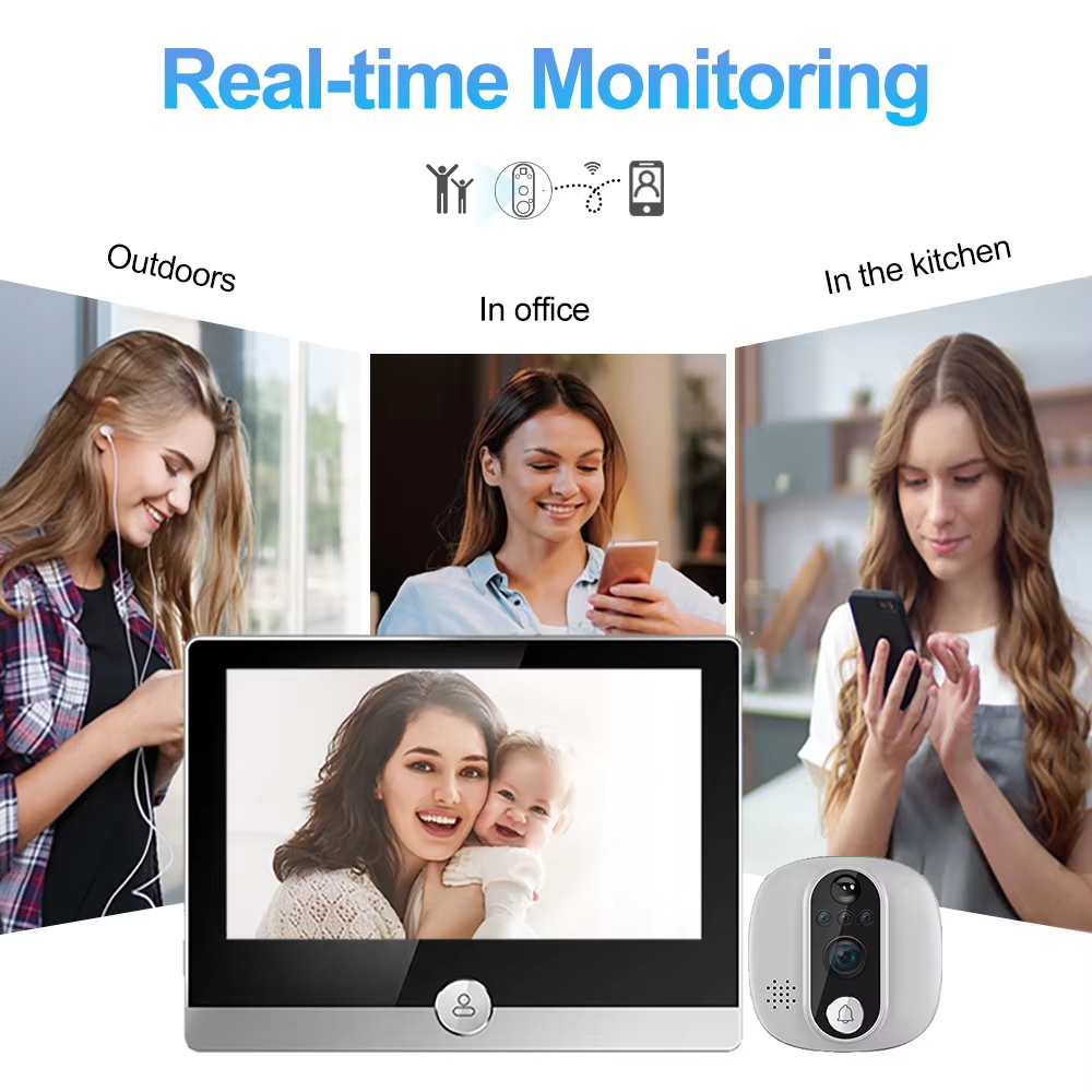 Tuya 1080p wifi campainha da p - Home Security Doorbell Camera avaliação e preço