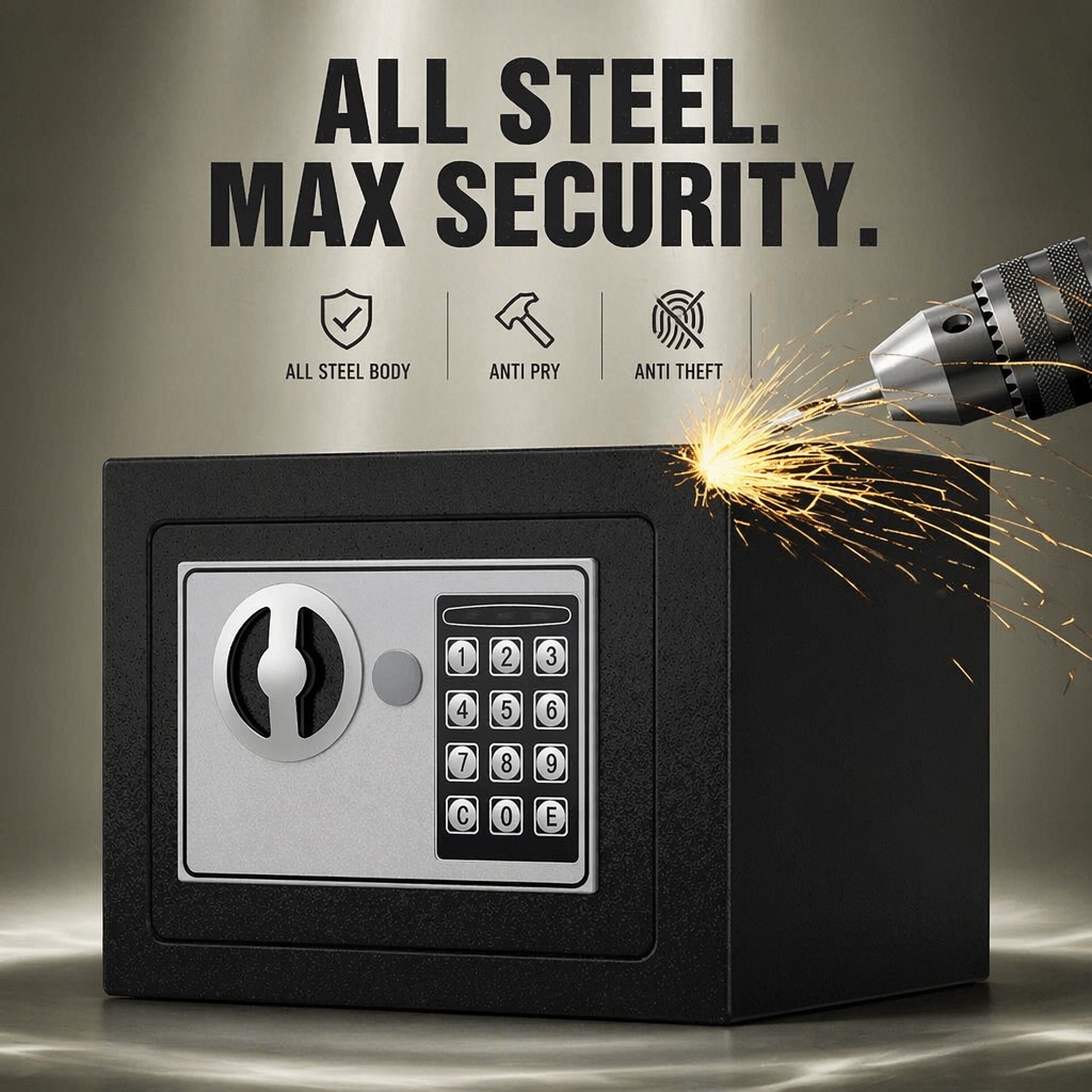 Cofre Eletrônico Digital de Aç - Home Security Packages avaliação e preço