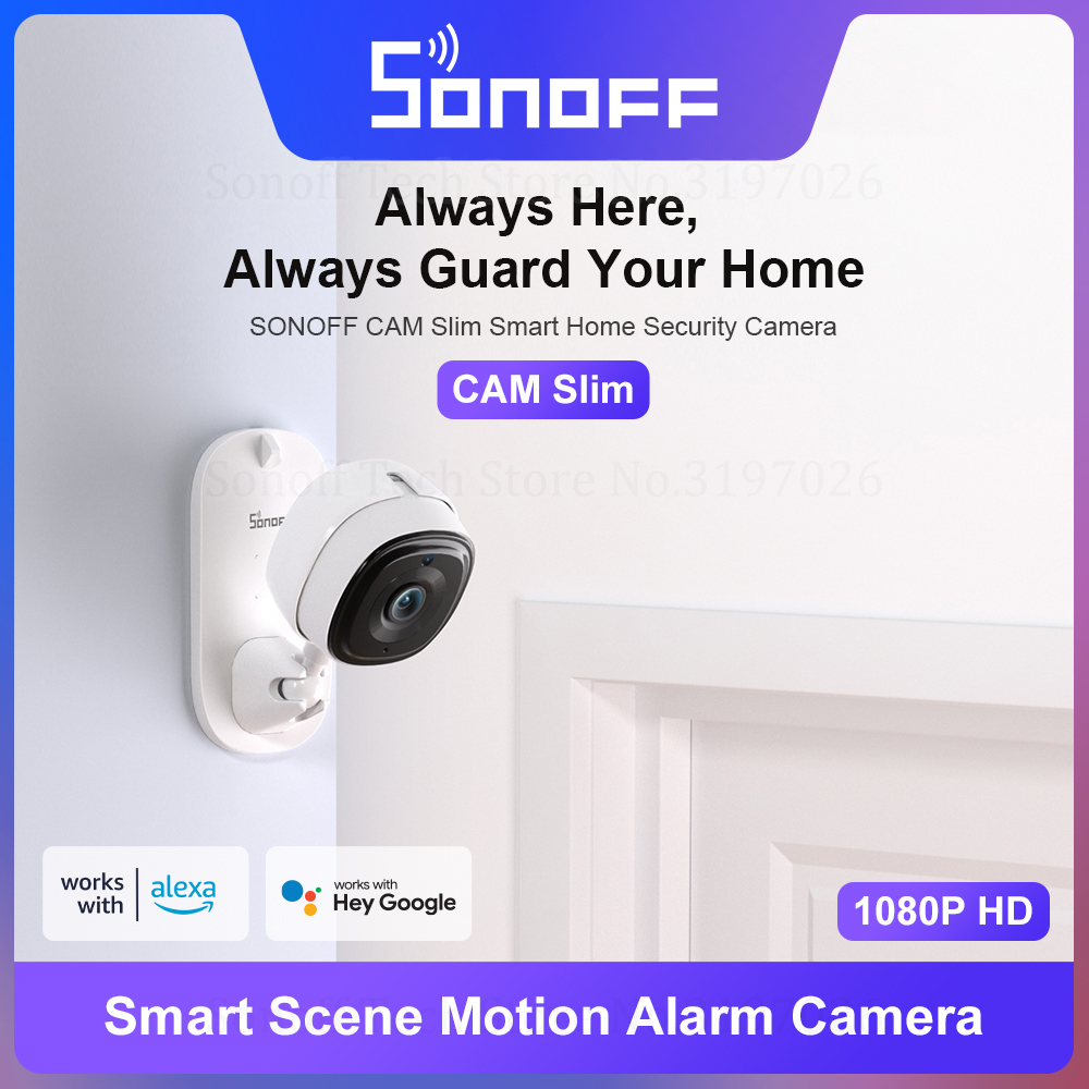 Sonoff 1080p hd wi-fi iot câme - Home Security Google Camera avaliação e preço