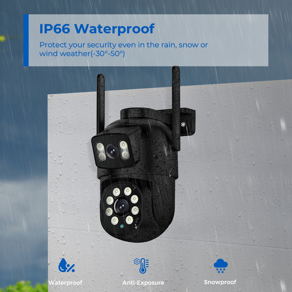 Câmera de Segurança PTZ WiFi 4 - Home Yard Security Cameras avaliação e preço