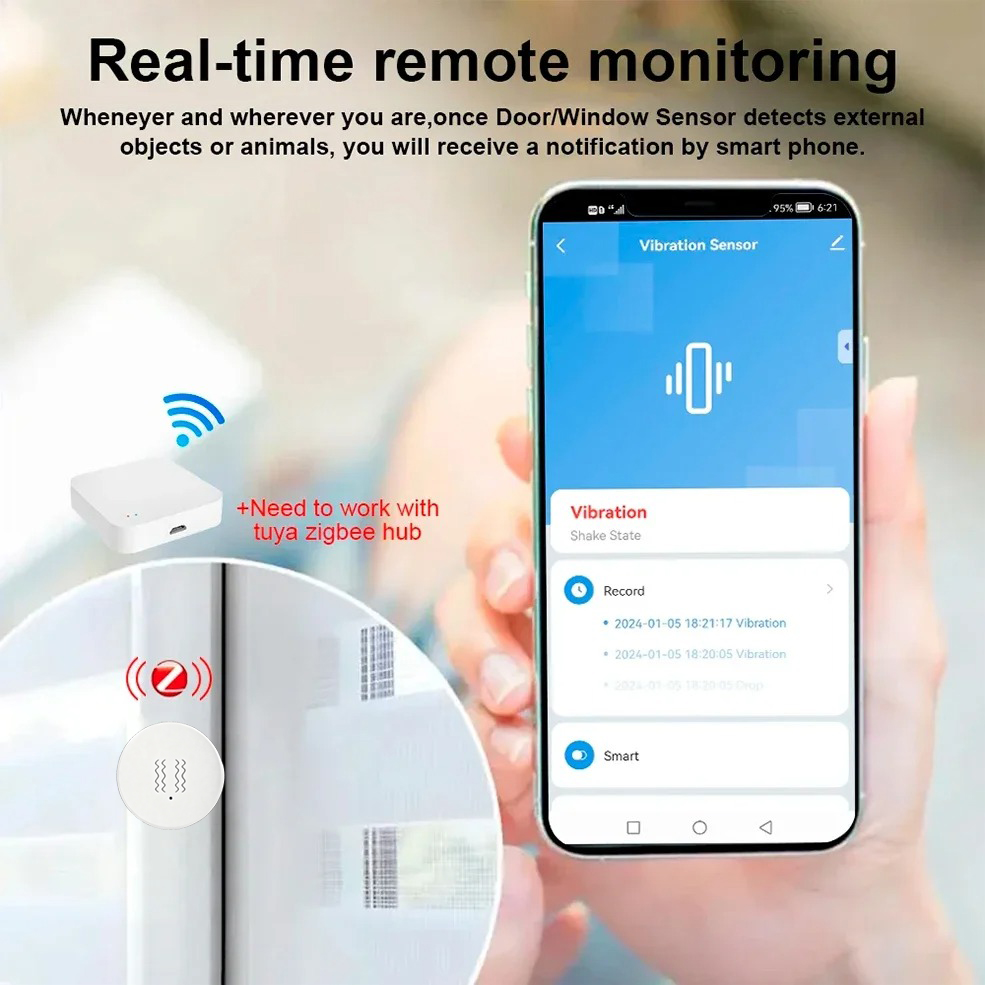 Sensor de Vibração e Inclinaçã - Home Security Home Assistant avaliação e preço