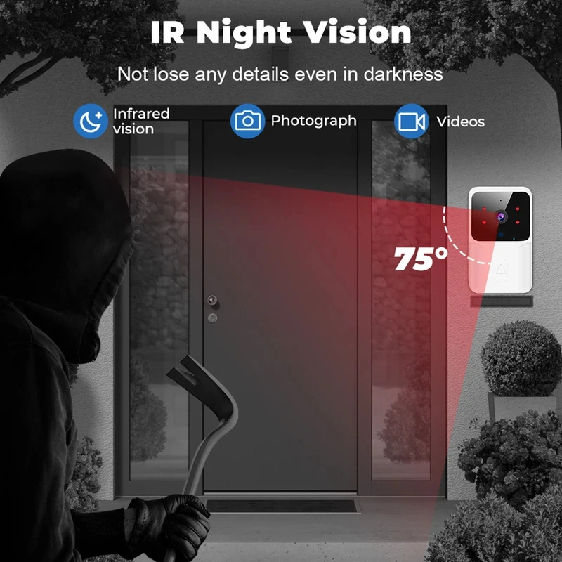 Campainha de Vídeo WiFi Inteli - Home Security Doorbell Camera avaliação e preço