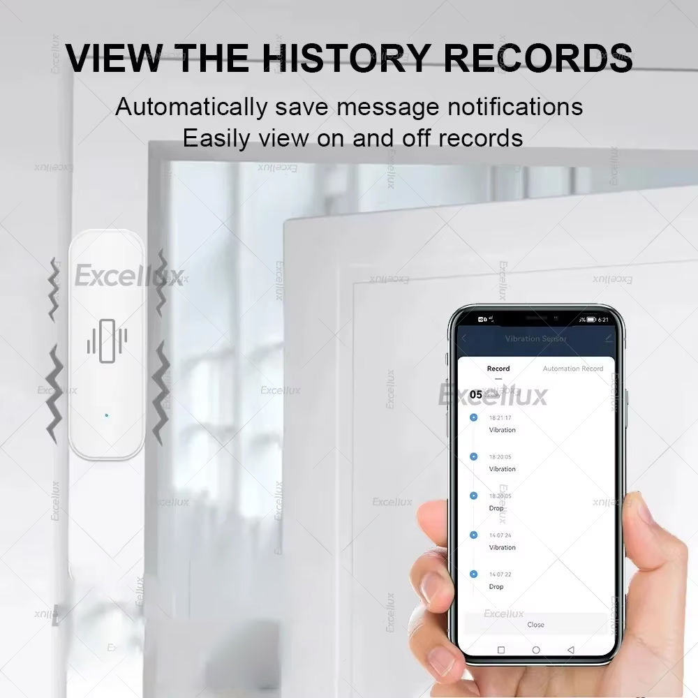 Zigbee sensor de vibração inte - Home Security Home Assistant avaliação e preço