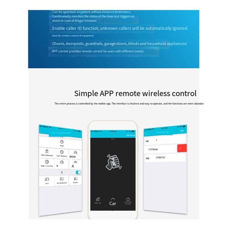 B04C-RTU5024 GSM Abridor de po - Home Security Devices avaliação e preço