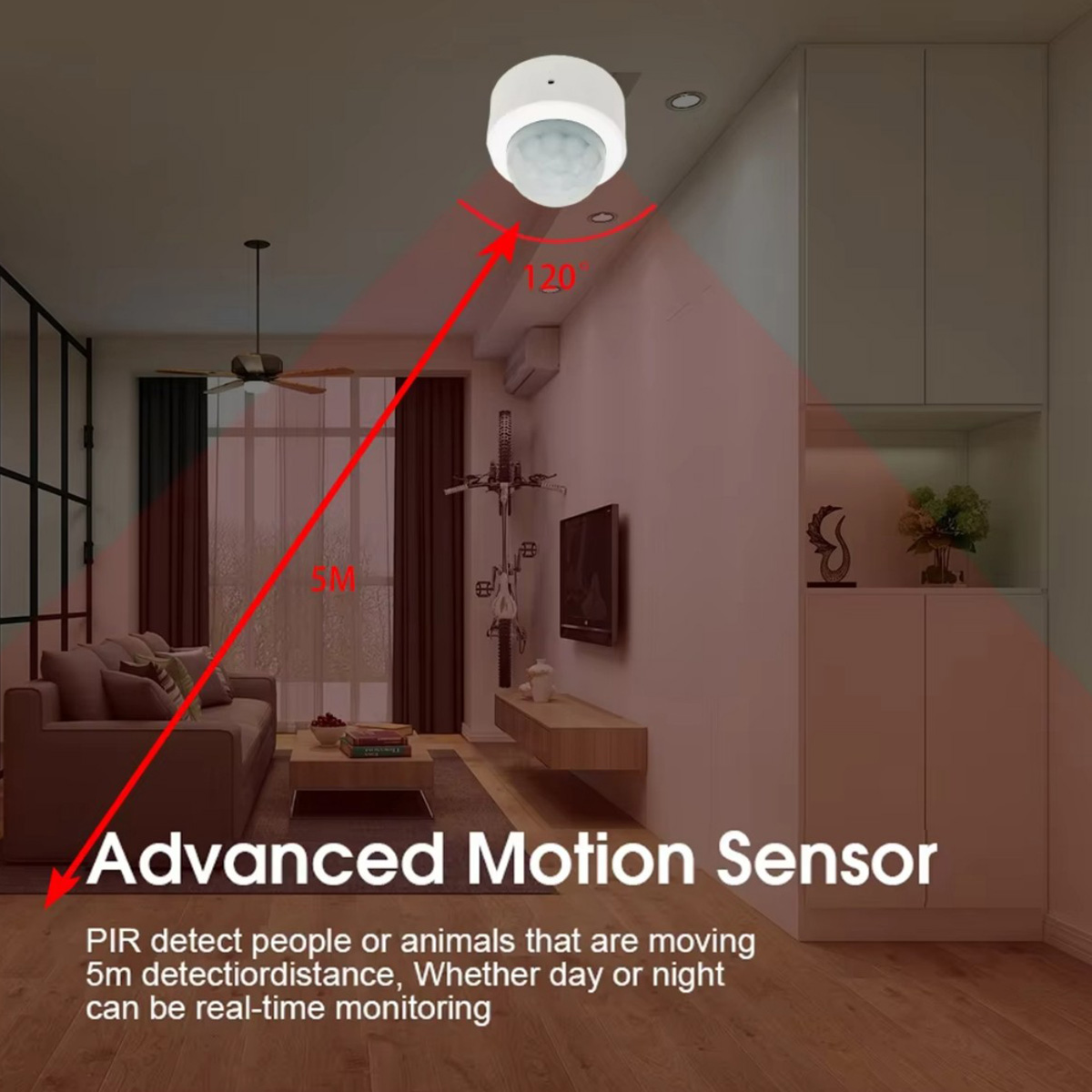 Sensor de Movimento Humano Min - Home Security Devices avaliação e preço