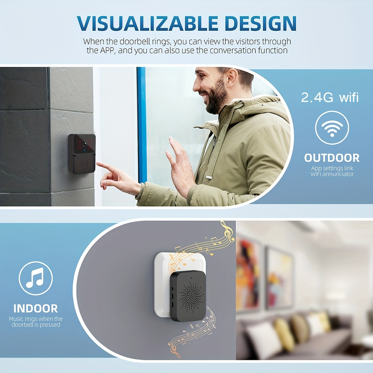 Campainha de Vídeo Inteligente - Home Security Bell avaliação e preço