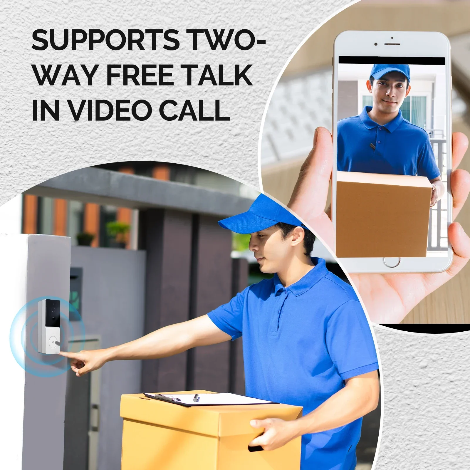 MOES Tuya Smart WiFi Câmera de - Home Security Doorbell Camera avaliação e preço